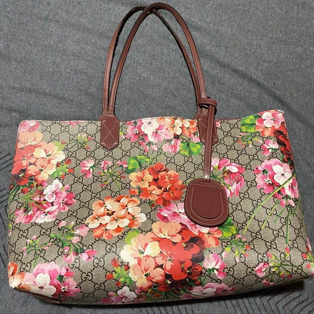 Gucci Bloom Reversible Tote Bag! Authentic!
